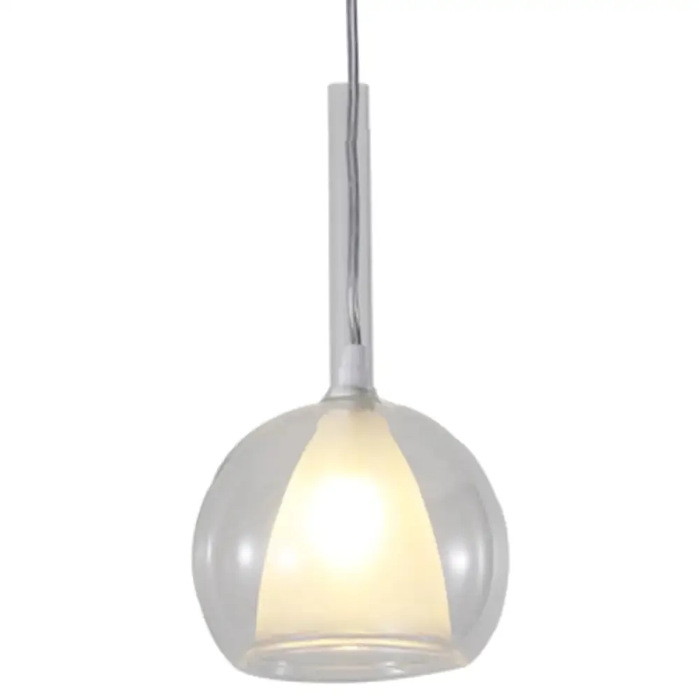 Modern Glass Pendant Lamp with Electroplated Polishing - Perfect for Dining & Bedroom