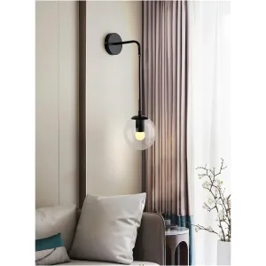 Modern LED Wall Lamp in the Shape of Glass Ball for Dining Room