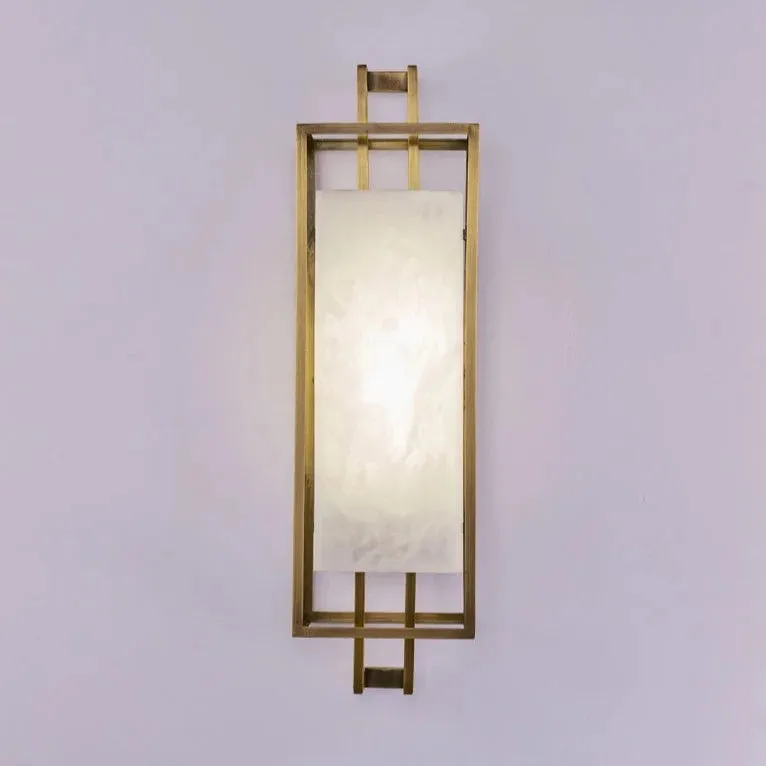 Modern Marble Lamp in Classic Chinese Style for Living Room, Bedroom