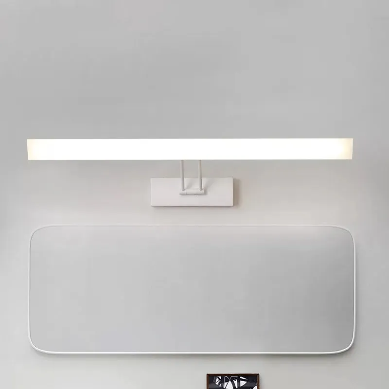 Modern Rectangular Wall Light - Black/White - 16.5"/20.5" W LED Acrylic Vanity Lighting - Warm/White for Bathroom