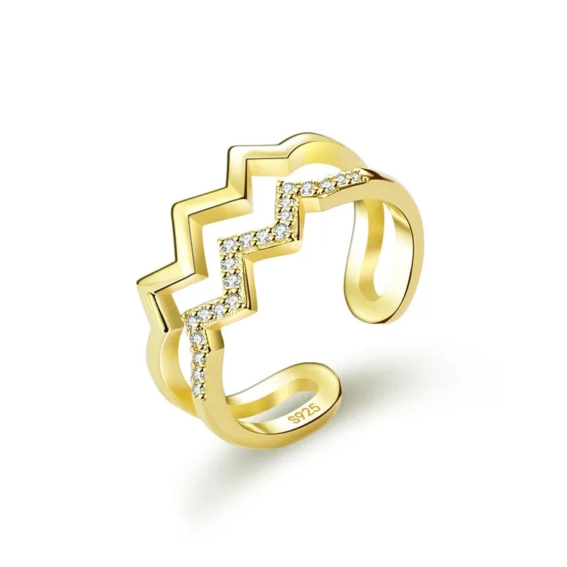 Modern Style Jewelry Geometric Ring