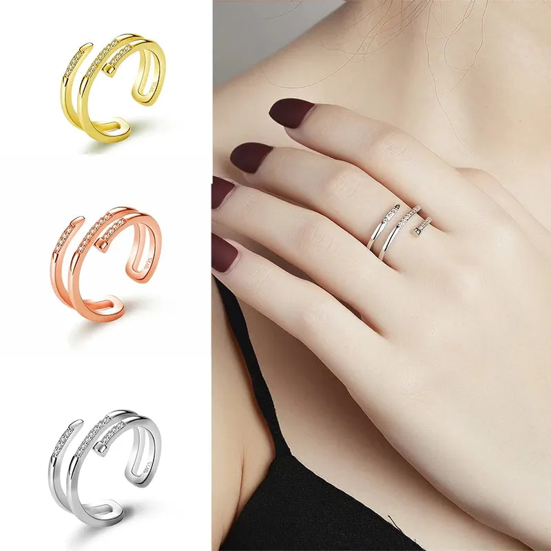 Modern Style Jewelry Geometric Ring