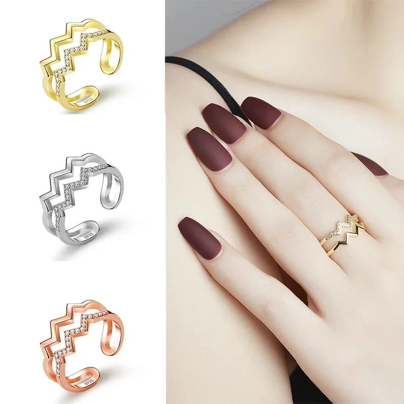 Modern Style Jewelry Geometric Ring