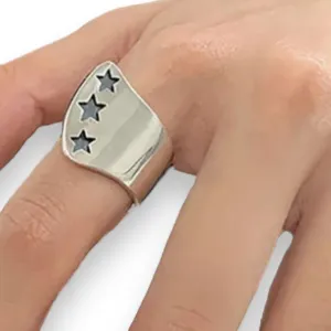 Modern Style Star Struck Spoon Ring