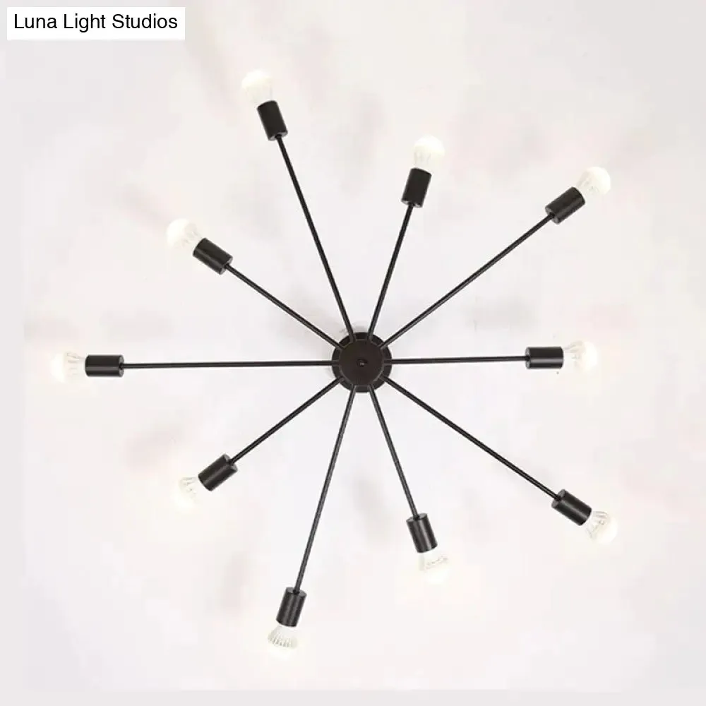 Modern Unique Novelty Painted Ceiling Lamps E27 LED 2 Styles Ceiling Lights For Living Room Bedroom Restaurant Kitchen Cafe