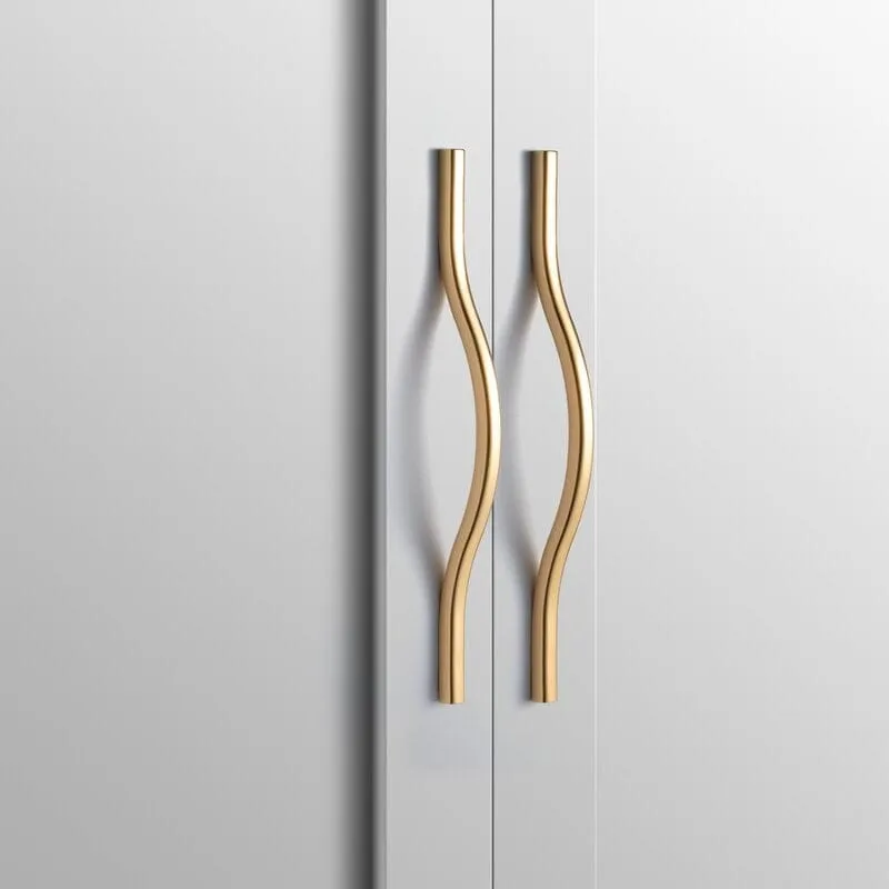 Modern Wardrobe Cabinet Pulls Luxurious Drawer Pull Dual Mount