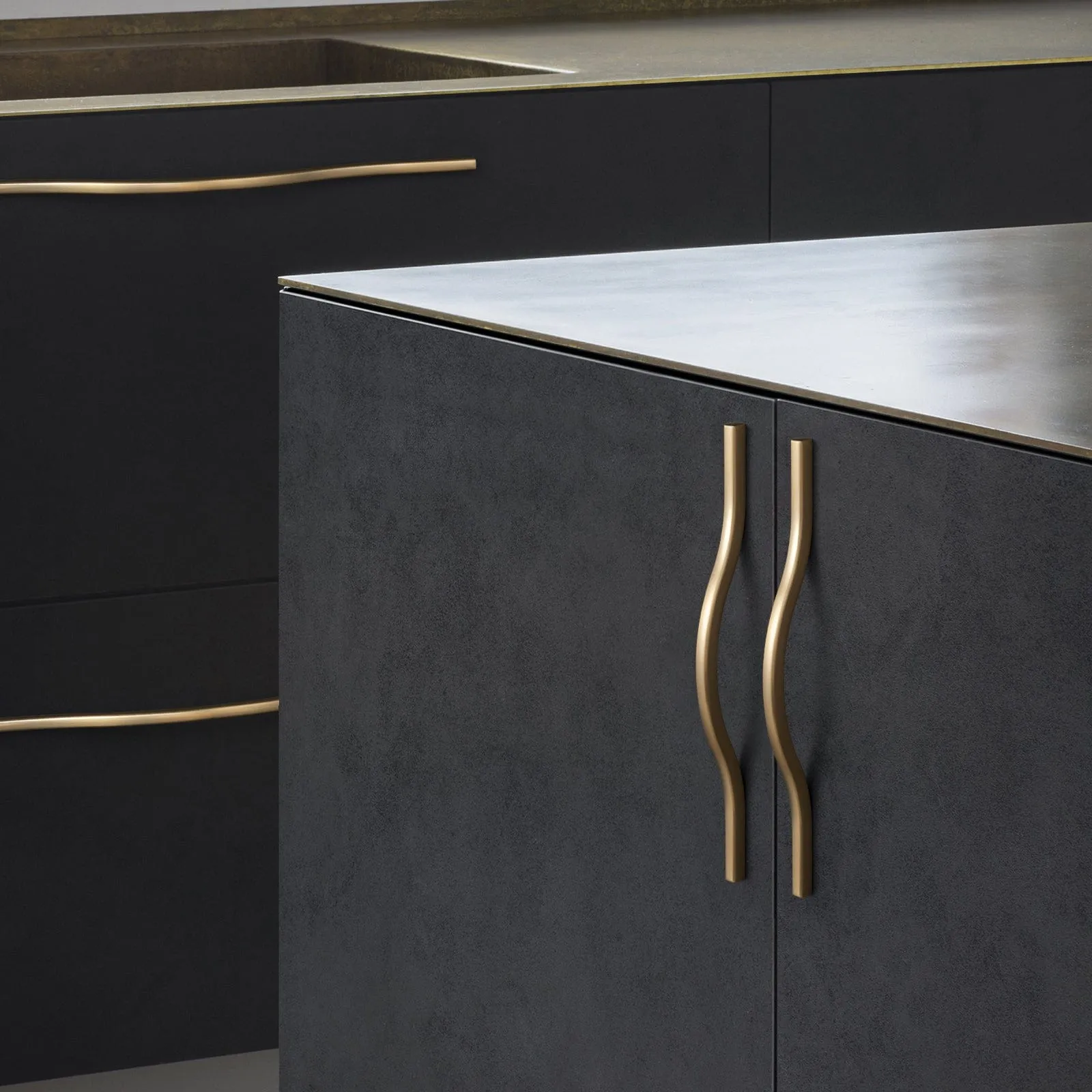 Modern Wardrobe Cabinet Pulls Luxurious Drawer Pull Dual Mount