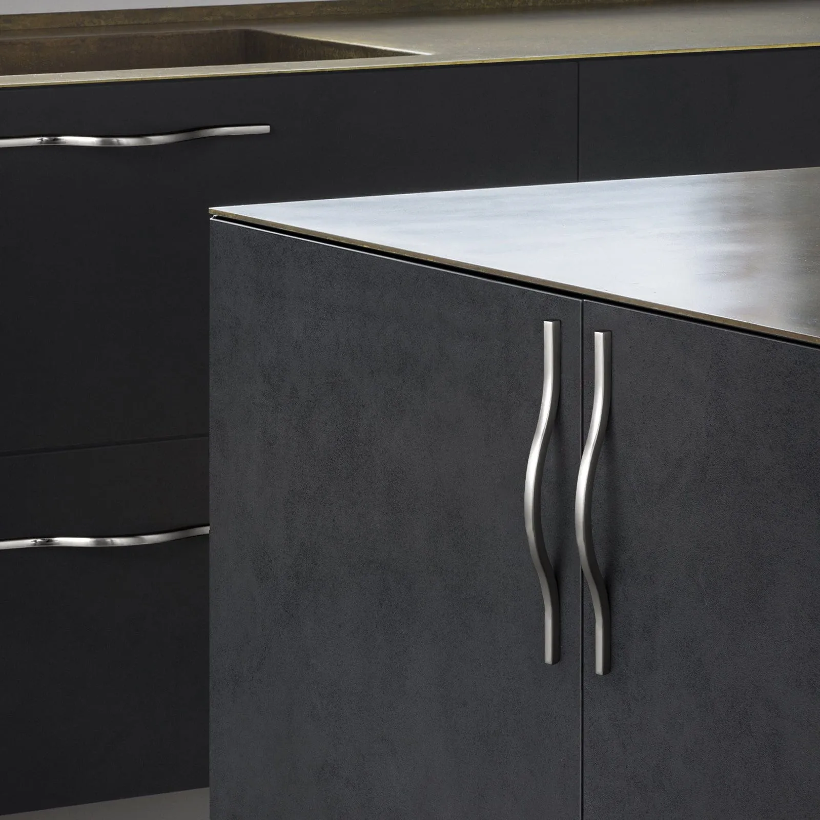 Modern Wardrobe Cabinet Pulls Luxurious Drawer Pull Dual Mount