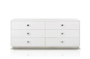 Modern White Gloss Dresser