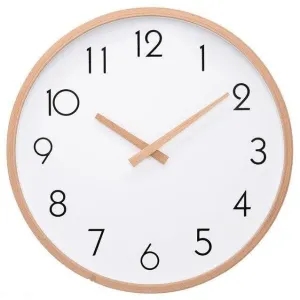 Modern Wooden Frame Wall Clock