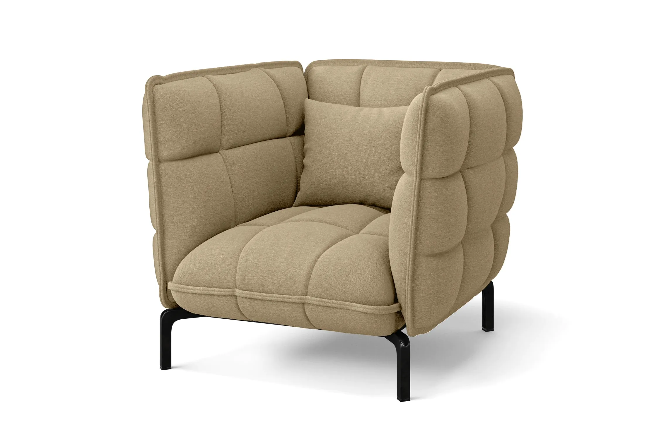 Modica Armchair Beige Linen Fabric