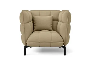 Modica Armchair Beige Linen Fabric