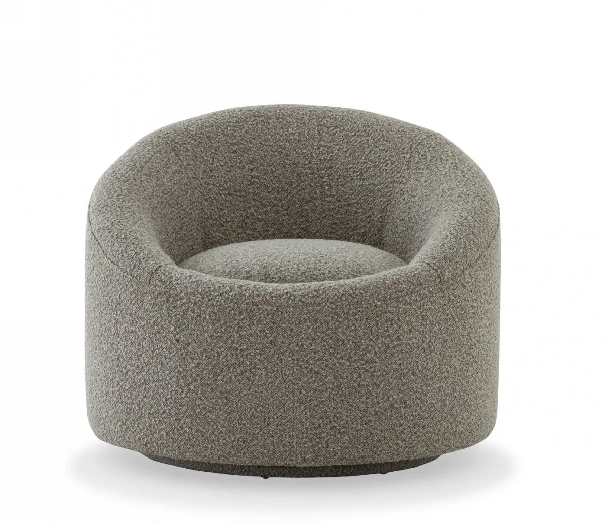 Modrest Frontier - Glam Grey Fabric Accent Chair