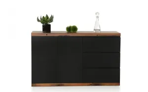 Modrest Norse Modern Black & Ship Wood Buffet