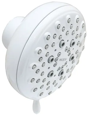 Moen Banbury Series 23045W Shower Head, 1.75 gpm, 1/2 in Connection, IPS, 5 in Dia :CD: QUANTITY: 1