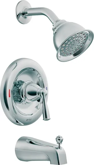 Moen Banbury Series 82910 Tub and Shower Faucet, Standard Showerhead, 1.75 gpm Showerhead, Diverter Tub Spout, 1-Handle :EA: QUANTITY: 1