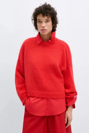 Mohair Sweater, Red