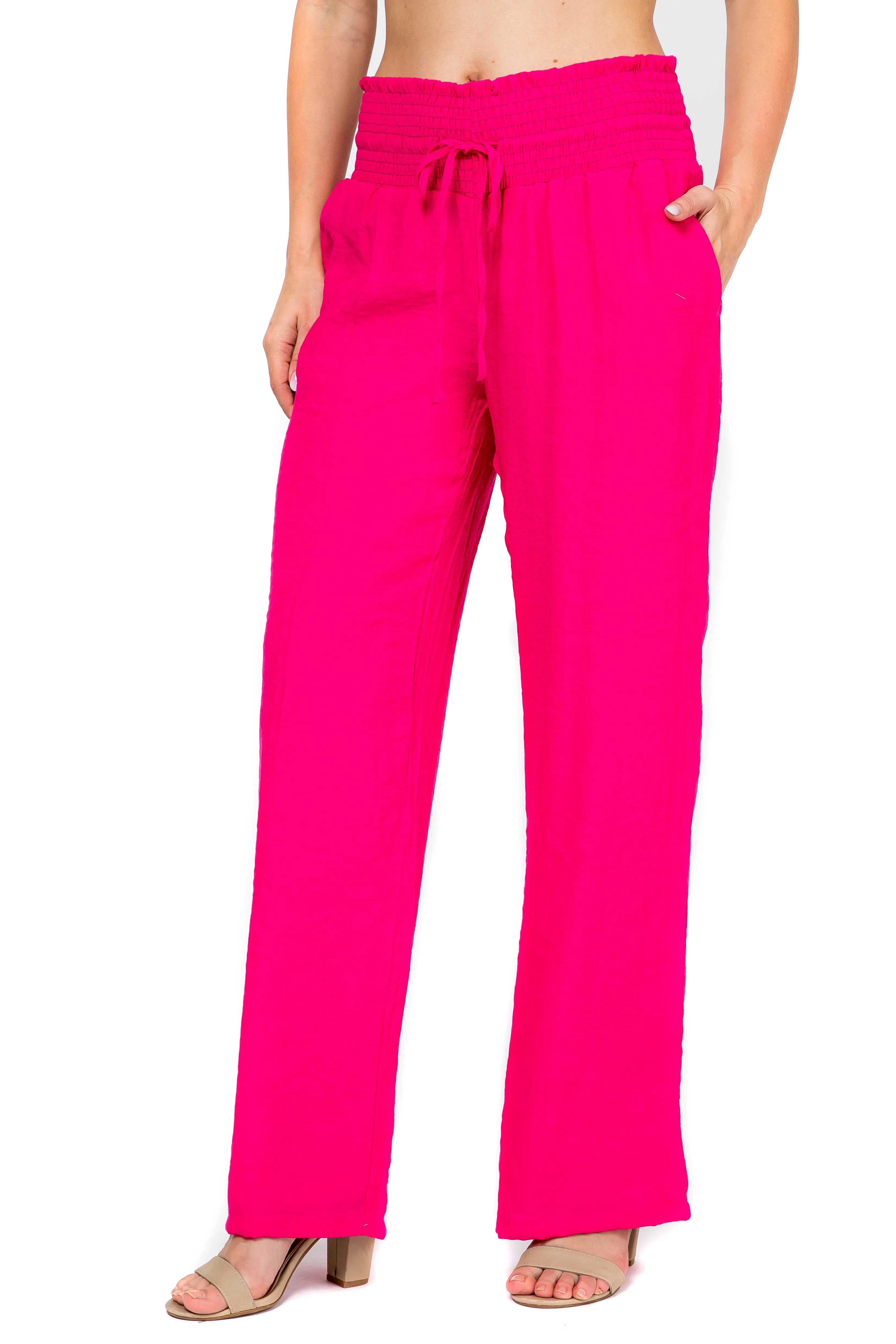 Mojito Women's Casual Resort Wear Drawstring Palazzo Pant