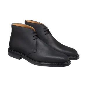 Molton Black Rough-Out Suede