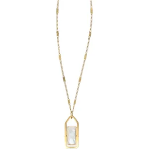 Mom Mother of Pearl - 16.5"-18.5" 14K Gold Plated Necklace