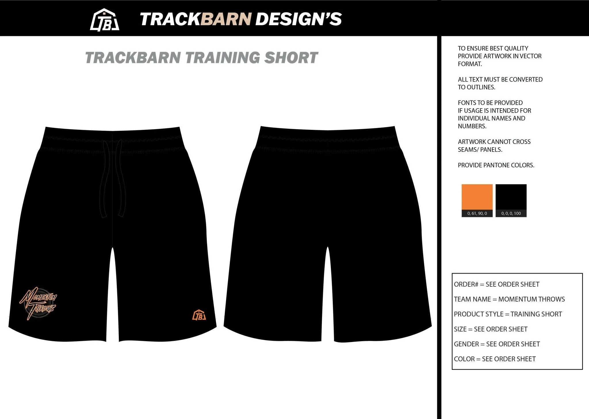 Momentum-Throws- Mens Knit Shorts 9"