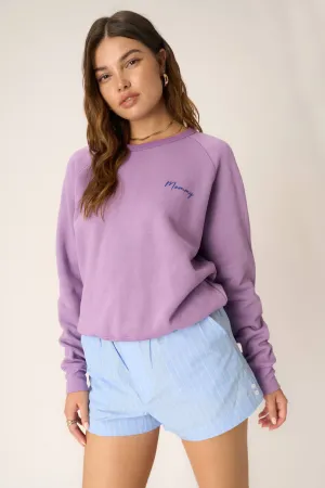 Mommy/Daughter Reversible Sweatshirt - Blooming Lilac