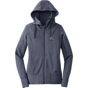 Mon Valley Thunder New Era Ladies Tri-Blend Fleece Full-Zip Hoodie