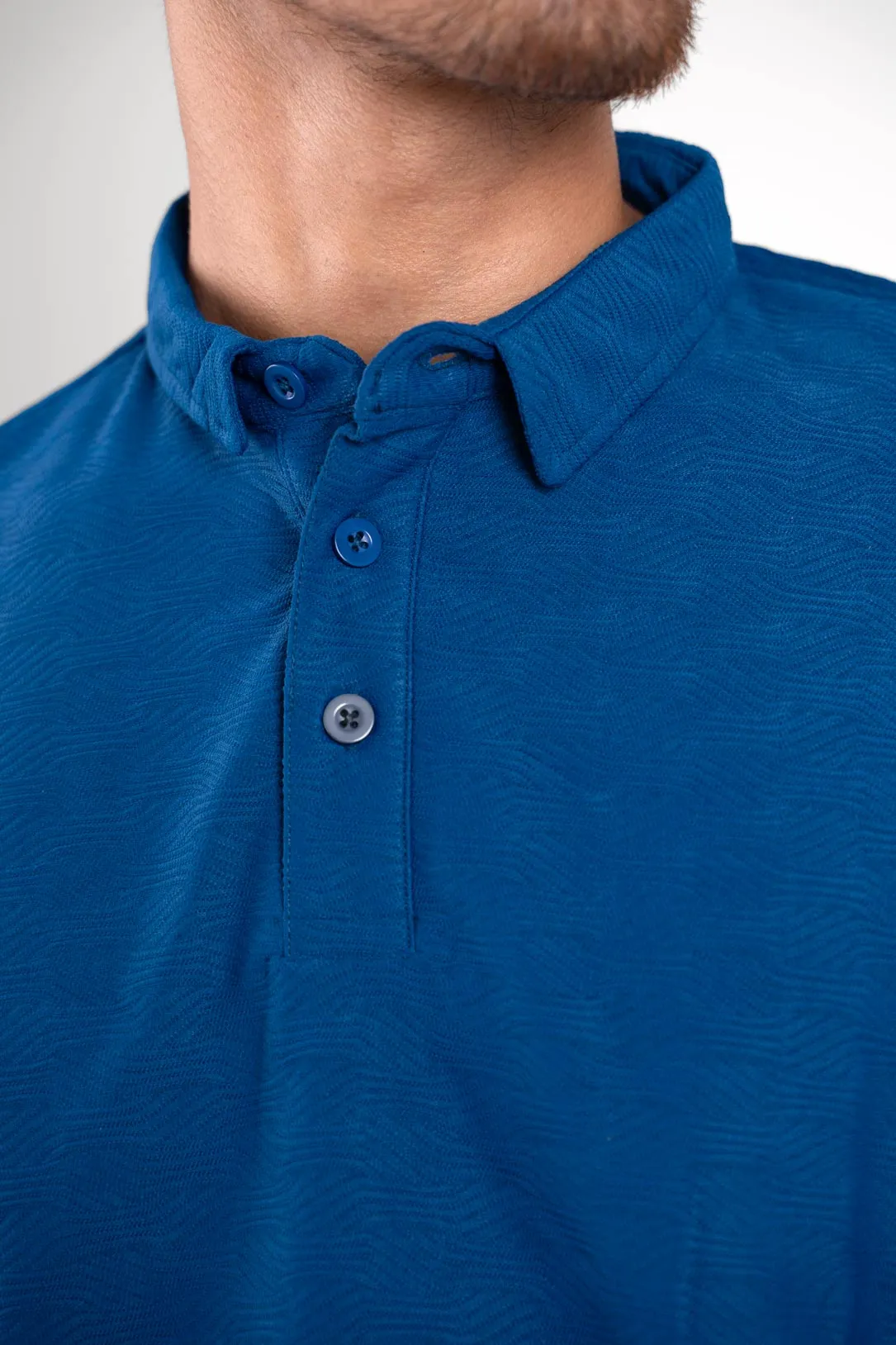 Monarch Blue Polo Tshirt For Men