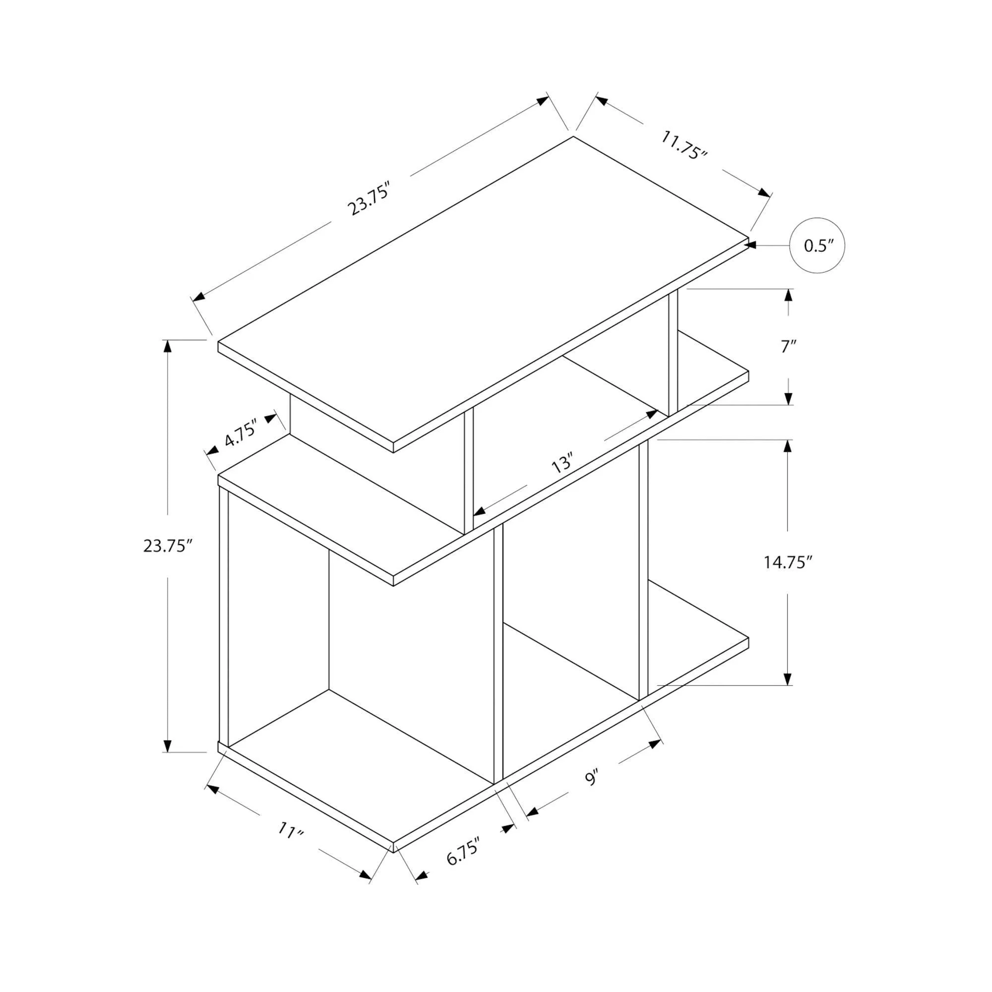 Monarch Table d'appoint I 2477