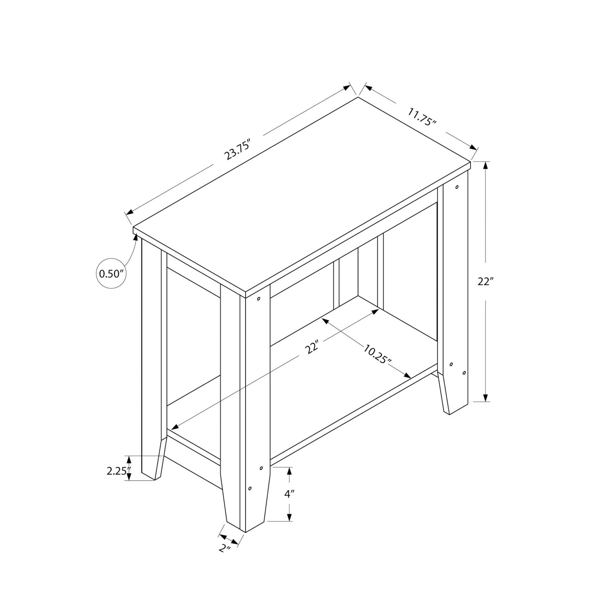 Monarch Table de bout I 3380