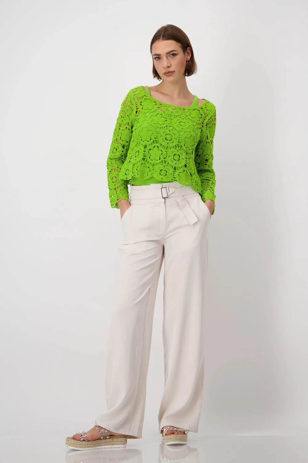 MONARI | CORNELLY SWEATER | MATCHA | 408892