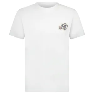 MONCLER LOGO T SHIRT WHITE