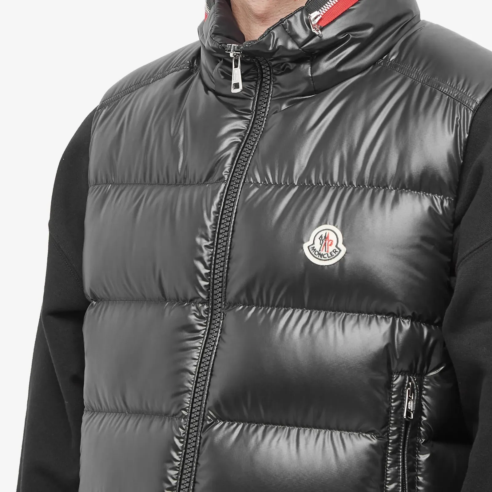 Moncler Ouse Hooded Down Vest, black