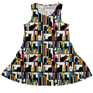 Mondrian Cat Library Dress