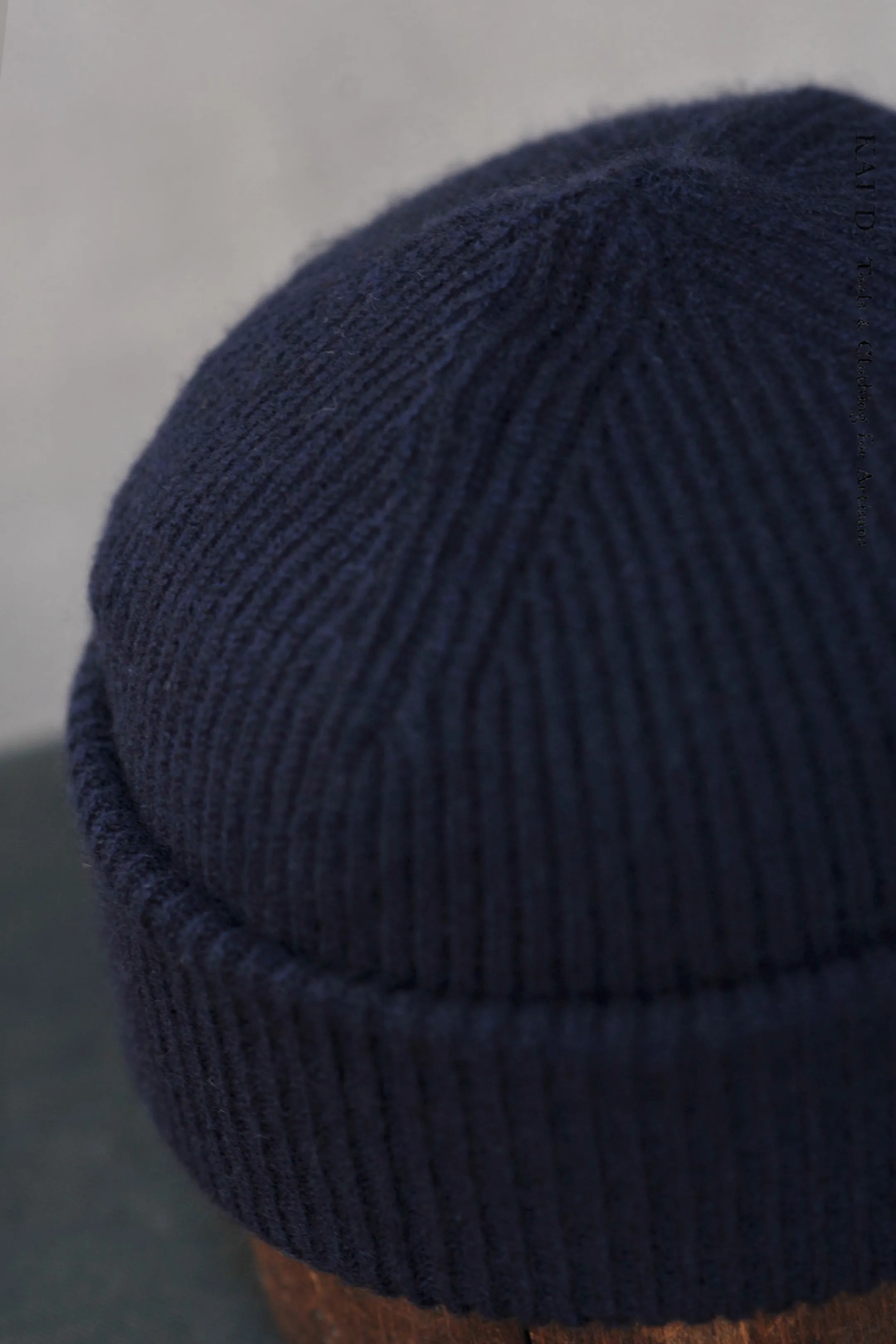 Mongolian Yak Wool Beanie - Navy