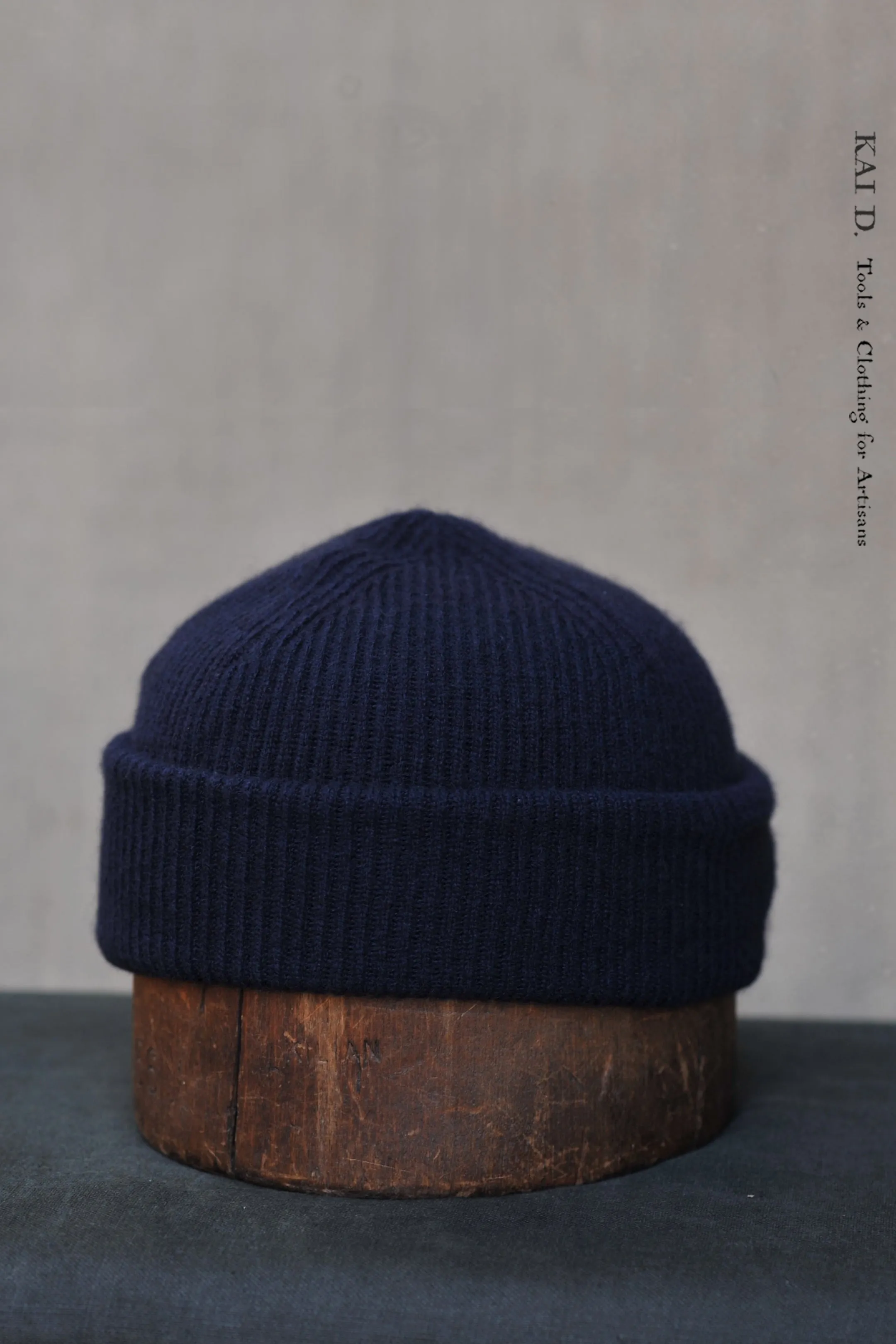 Mongolian Yak Wool Beanie - Navy