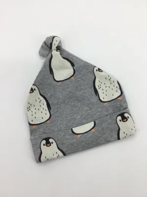 Monica   Andy Child Size Newborn Gray Penguin Hats - boys