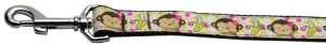 Monkeys And Bananas Nylon Dog Leash 5-8 Inch Wide 4ft Long