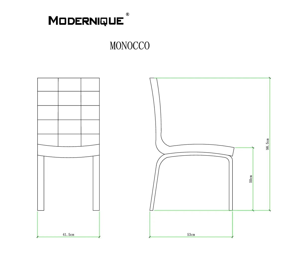 MONOCCO | 4 x Faux Leather Dining Chairs | Foam-Padded with a Chrome Frame | Colours: Black, Beige   White |