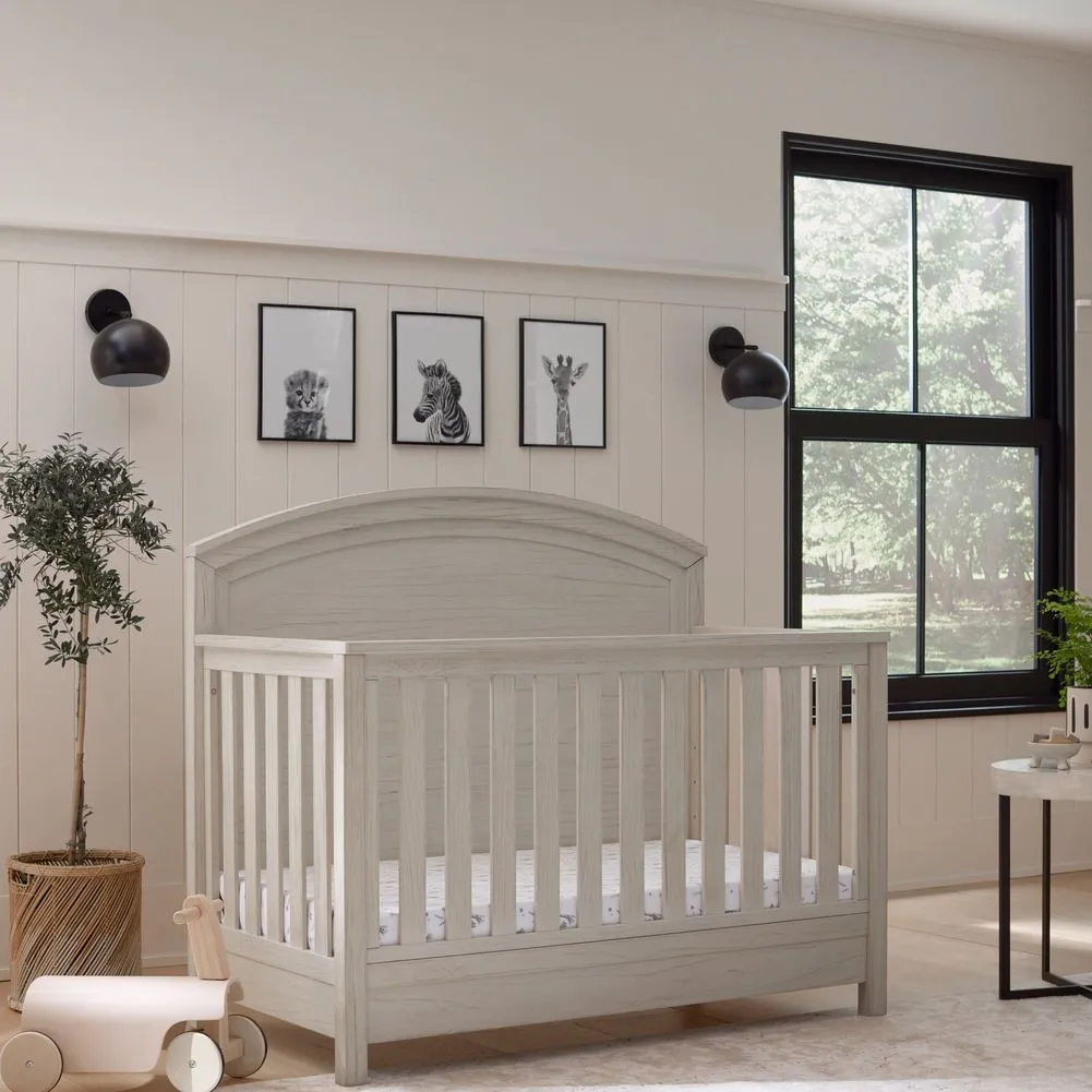 Monogram by Namesake Hemsted 4-in-1 Convertible Crib - White Driftwood