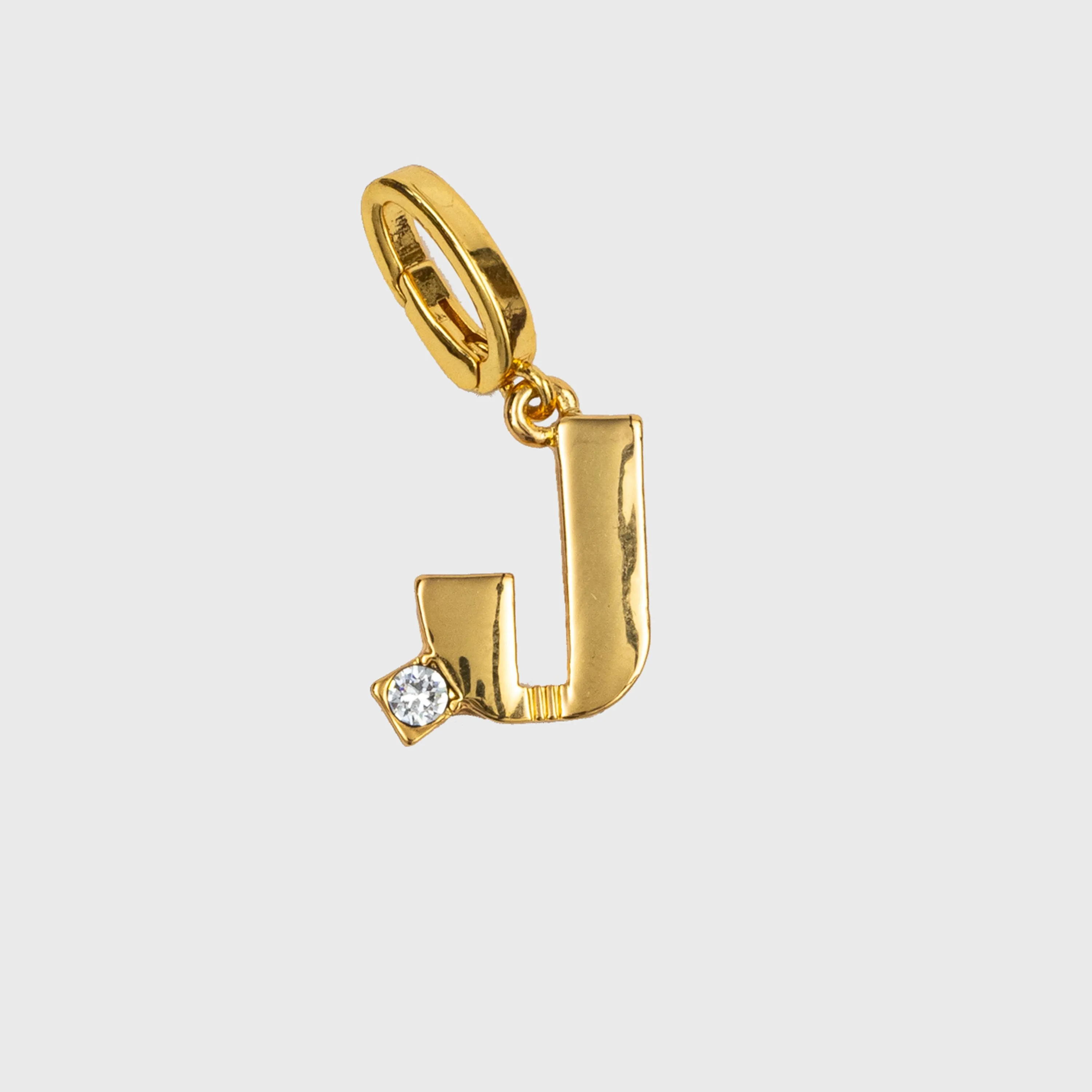 Monogram charm, J