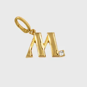 Monogram charm, M