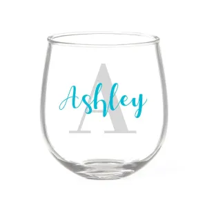 Monogram Stemless Wine Glass