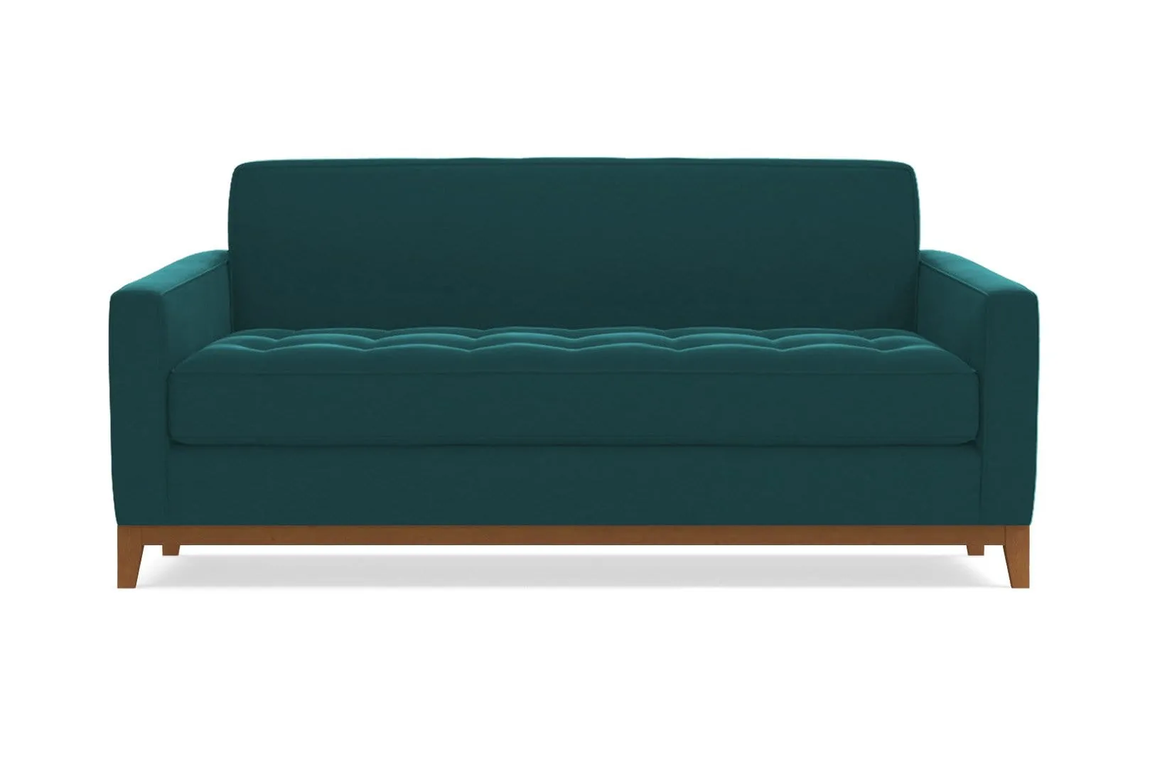 Monroe Drive Apartment Size Sofa :: Leg Finish: Pecan / Size: Apartment Size - 68"w