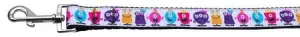 Monsters Nylon Ribbon Dog Collars 1 wide 4ft Leash