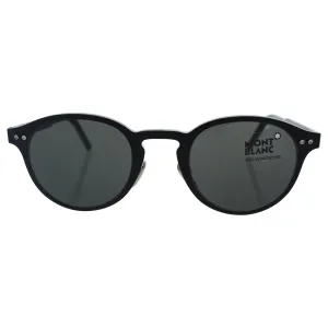 Mont Blanc Mb585s 02a - Matte Black/smoke By Mont Blanc For Men - 50-24-145 Mm Sunglasses  50-24-145 mm