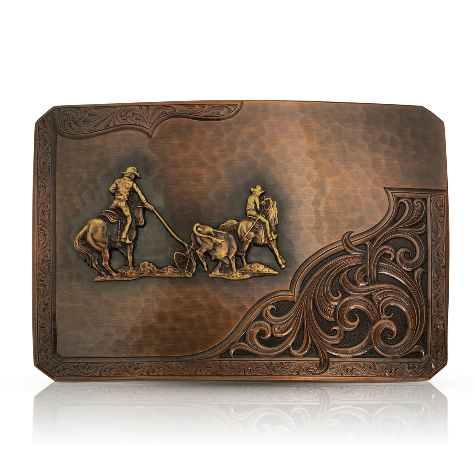 Montana Men's Rough Out with Team Roper Belt Buckle