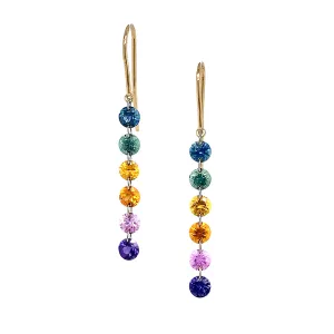 Montana Sapphire Drop Earrings - "Pride of Montana"