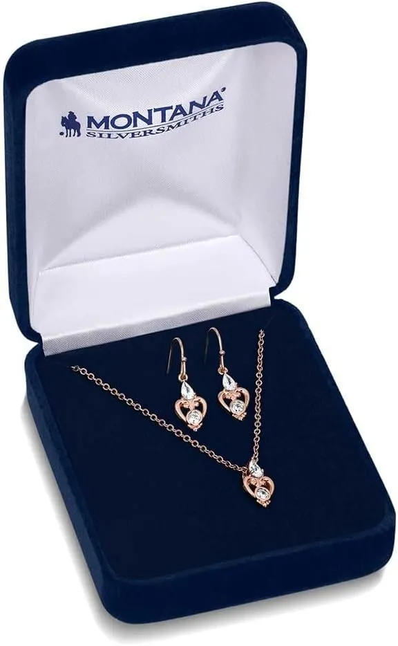 Montana Silversmiths Elegant Embrace Crystal Jewelry Set - JS5779