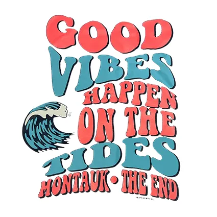 Montauk Surf and Sports Do It Your Way Good Vibes Adult Short Sleeve Shirt